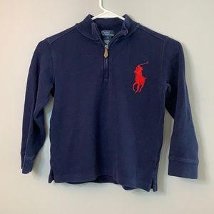 Polo Ralph Lauren boys half zip sweater pullover 7